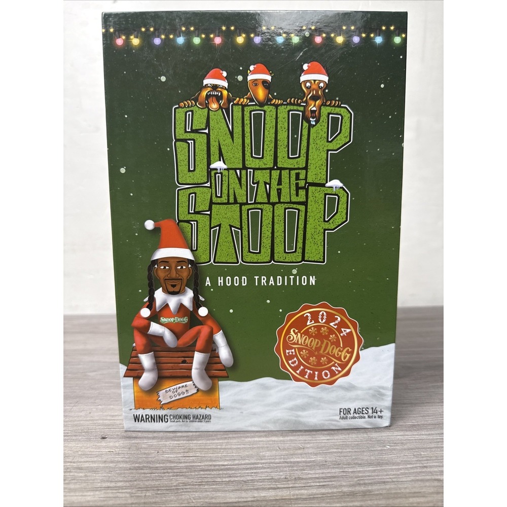 SNOOP ON THE‎ STOOP-A HOOD TRADITION NIB 2024 EDITION Christmas Elf Doll 10.5"